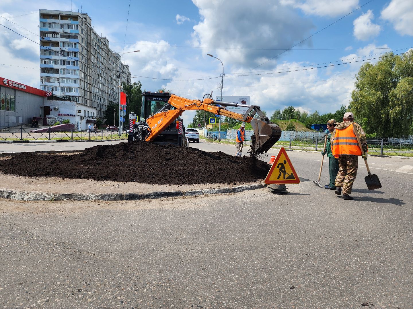 благоустройство 2025, клумба, шатура, мбу сдх шатура,