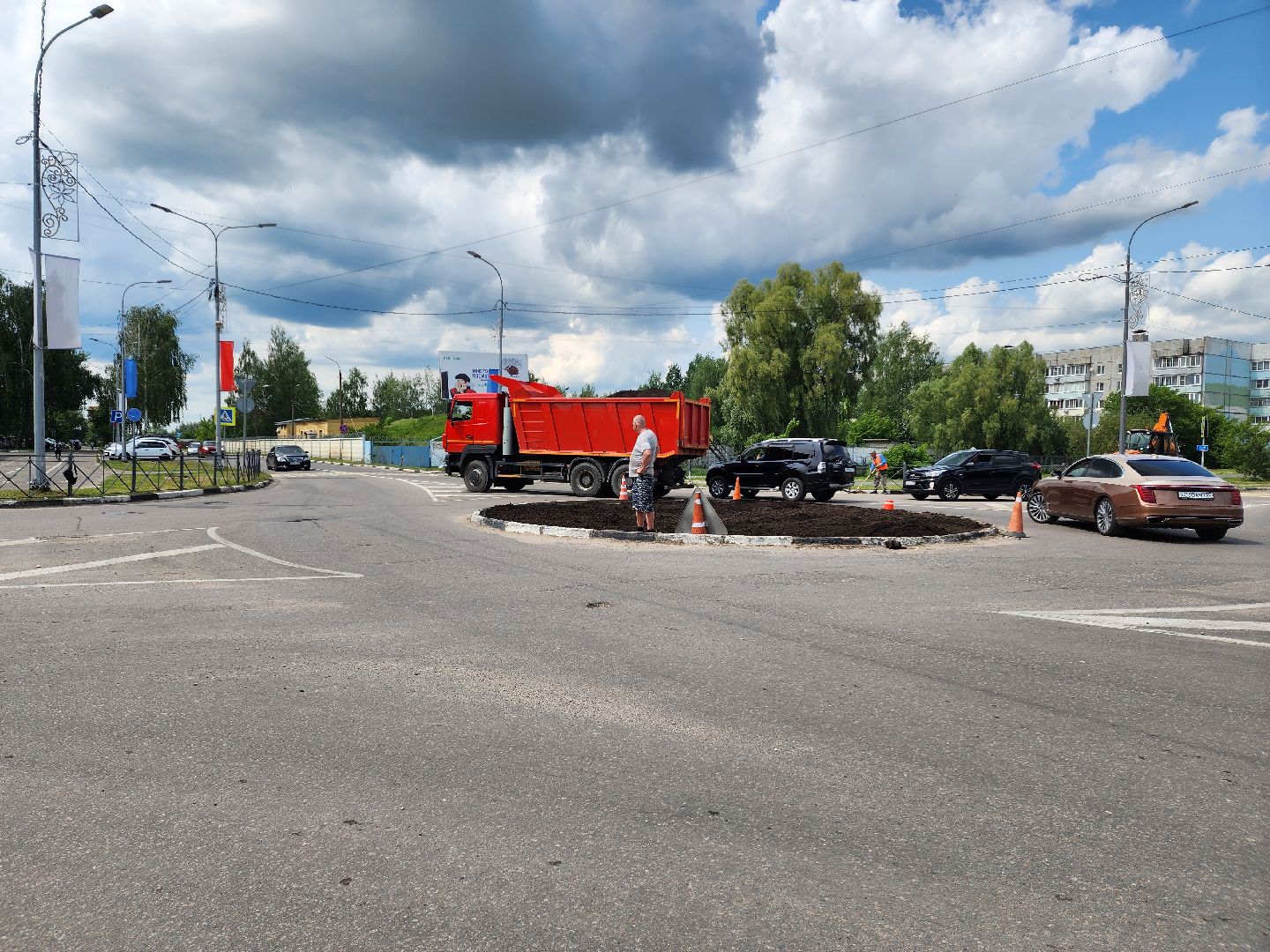 благоустройство 2025, клумба, шатура, мбу сдх шатура,