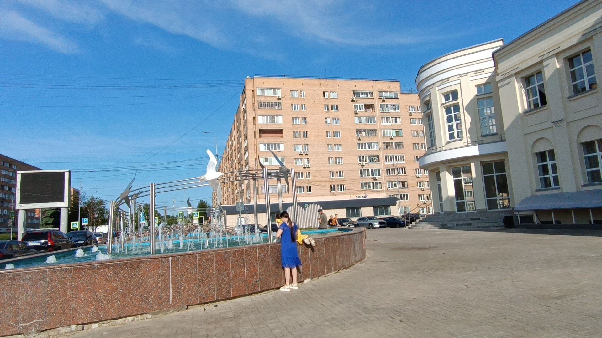 благоустройство, фонтан, лобня,