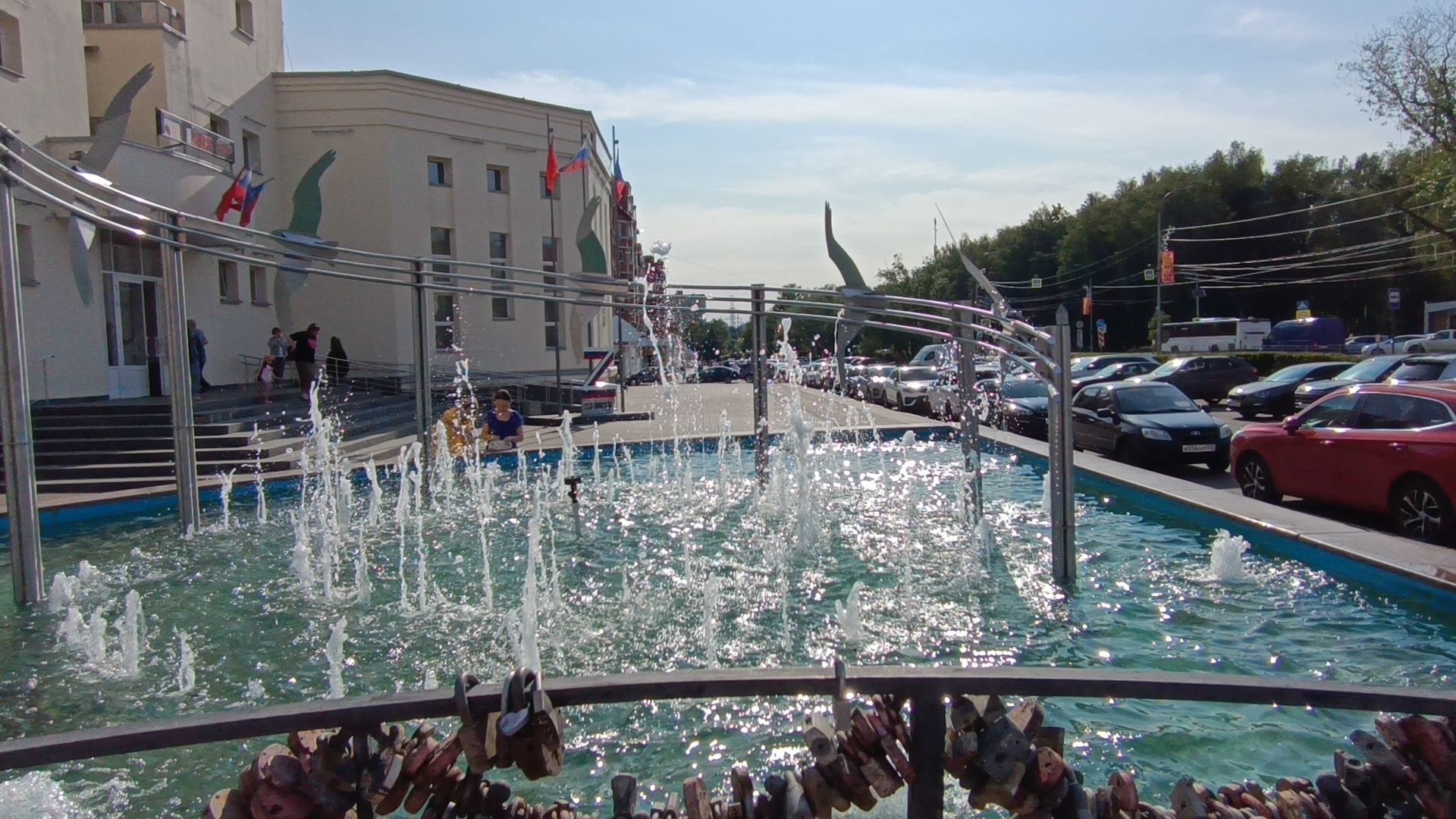 благоустройство, фонтан, лобня,