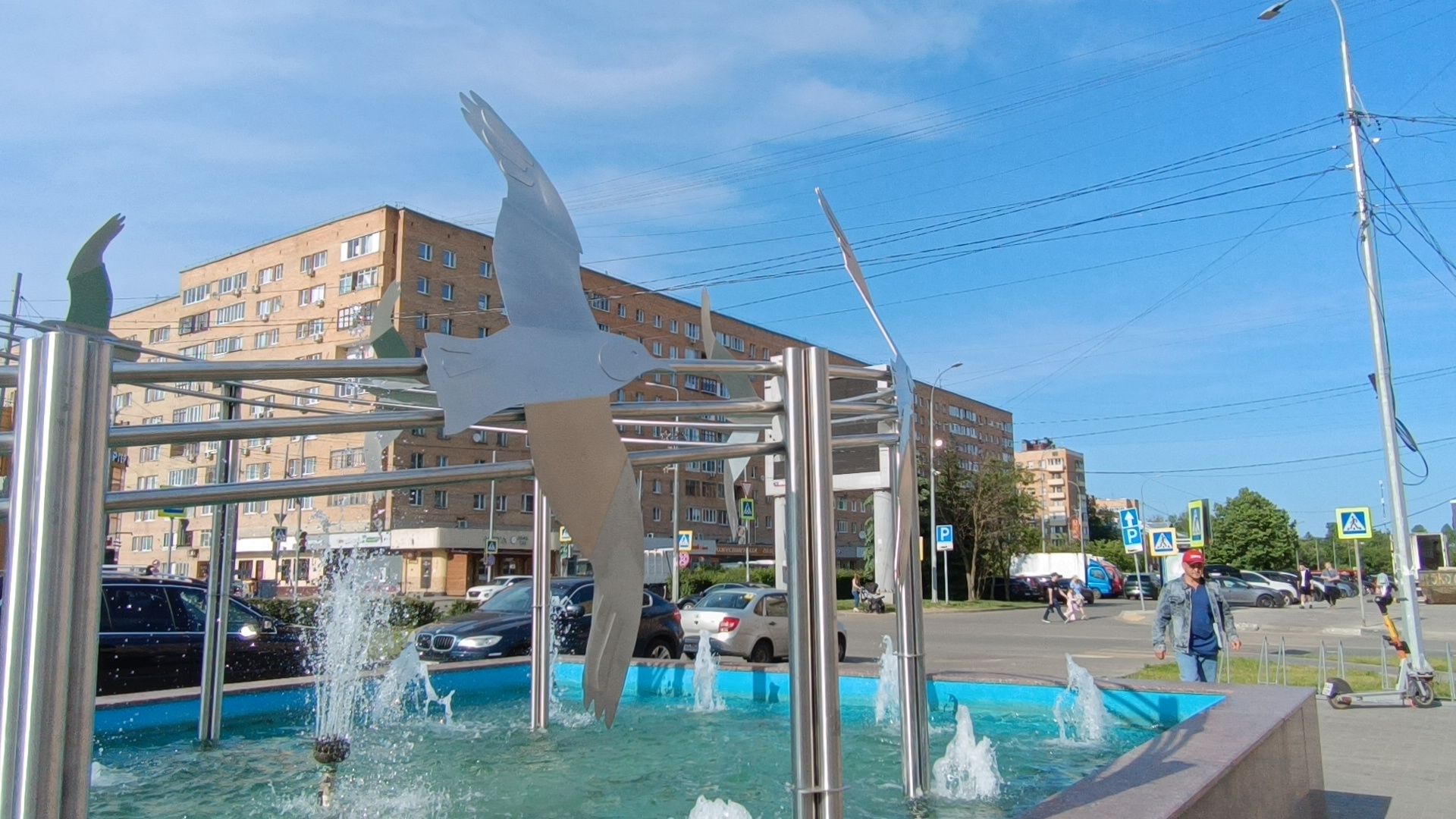 благоустройство, фонтан, лобня,