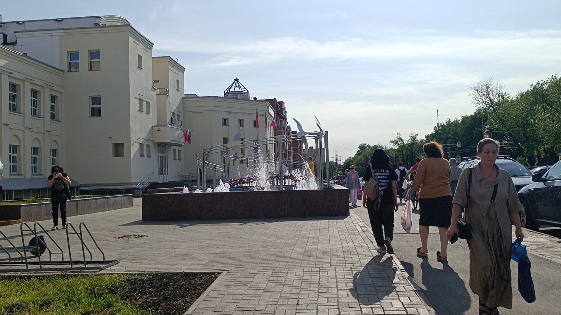 благоустройство, фонтан, лобня,