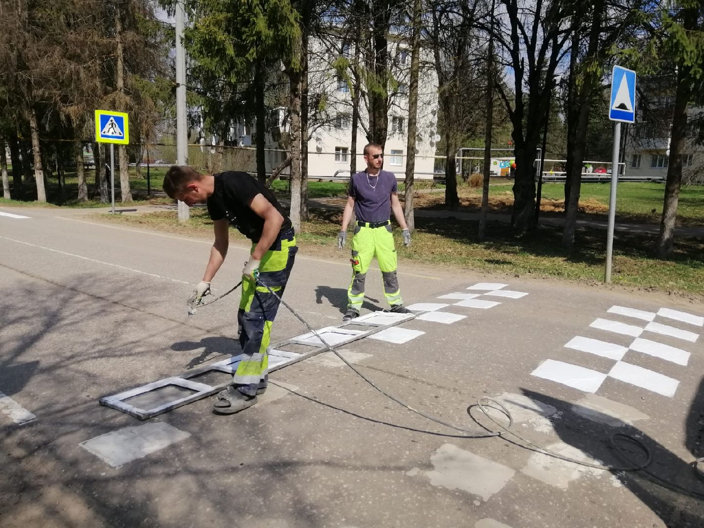 городской округ восход, дорожная разметка, дорога, благоустройство,