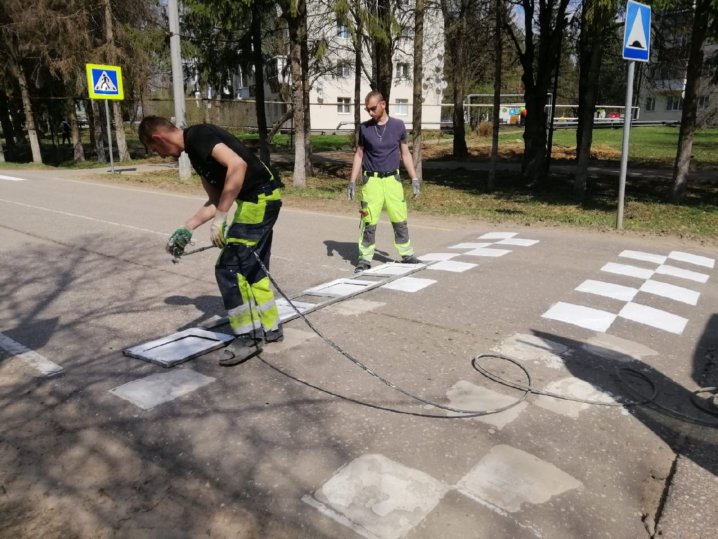городской округ восход, дорожная разметка, дорога, благоустройство,