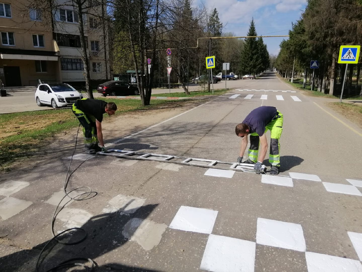 городской округ восход, дорожная разметка, дорога, благоустройство,