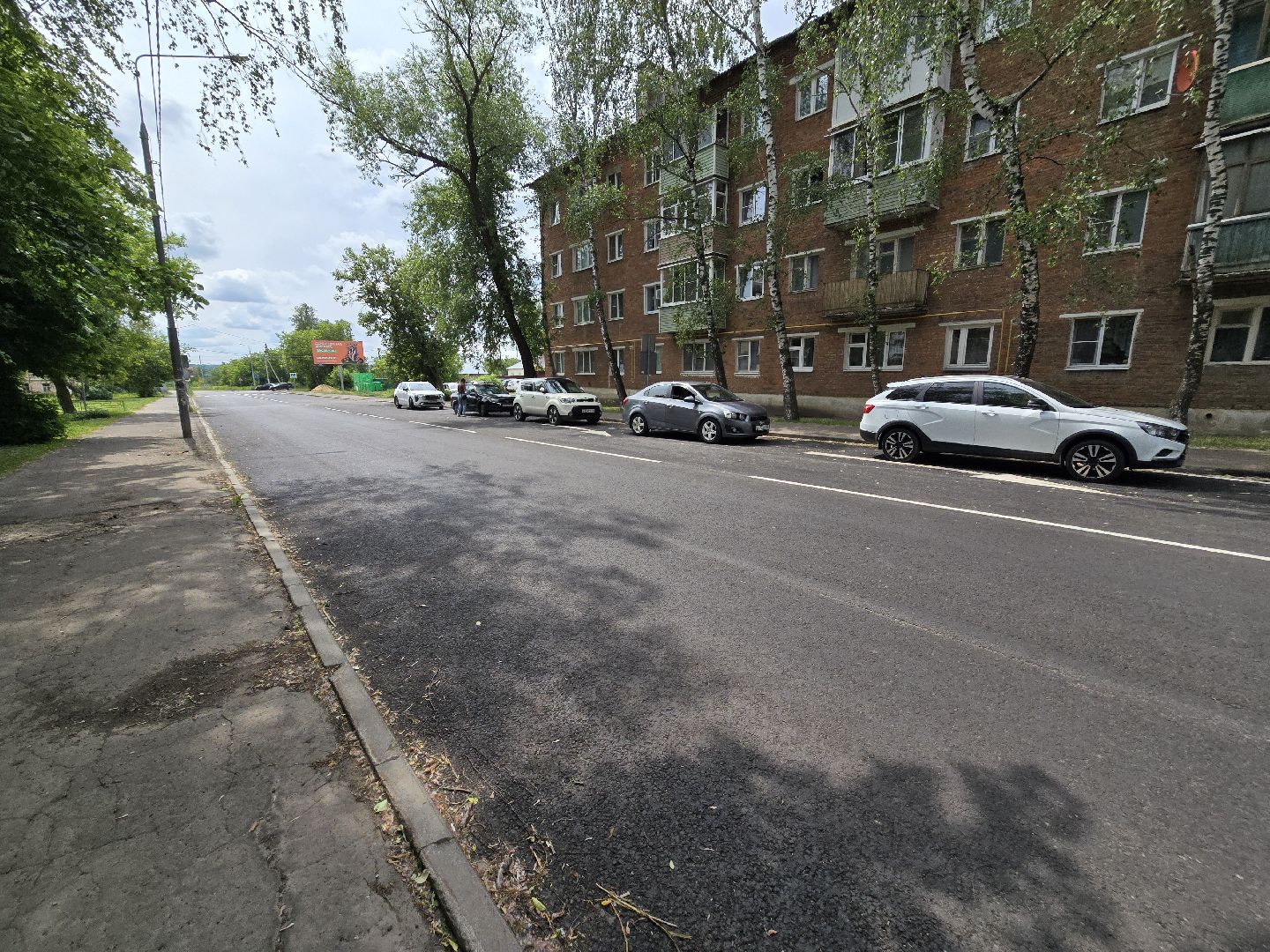 Коломна, Озеры, дорожный ремонт, новый асфальт,