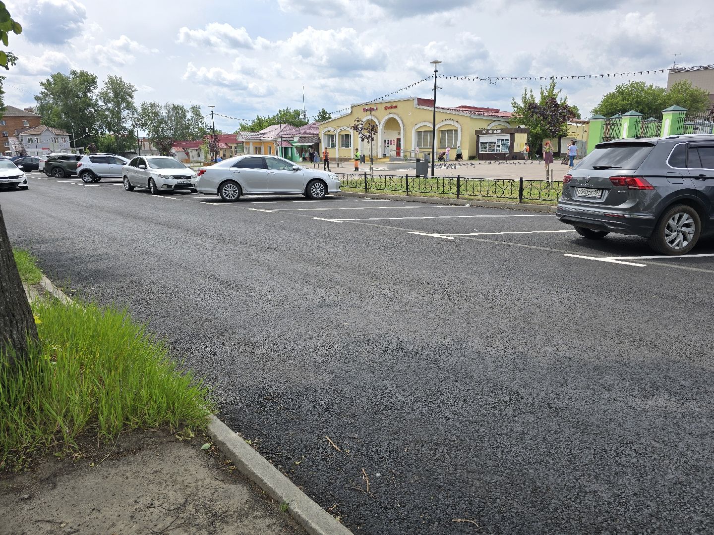 Коломна, Озеры, дорожный ремонт, новый асфальт,