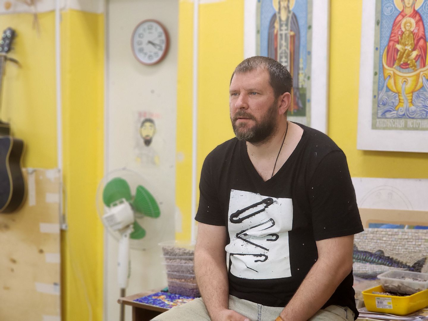 дубна, мозаики леже, мозаичное панно, реставрация, художник,