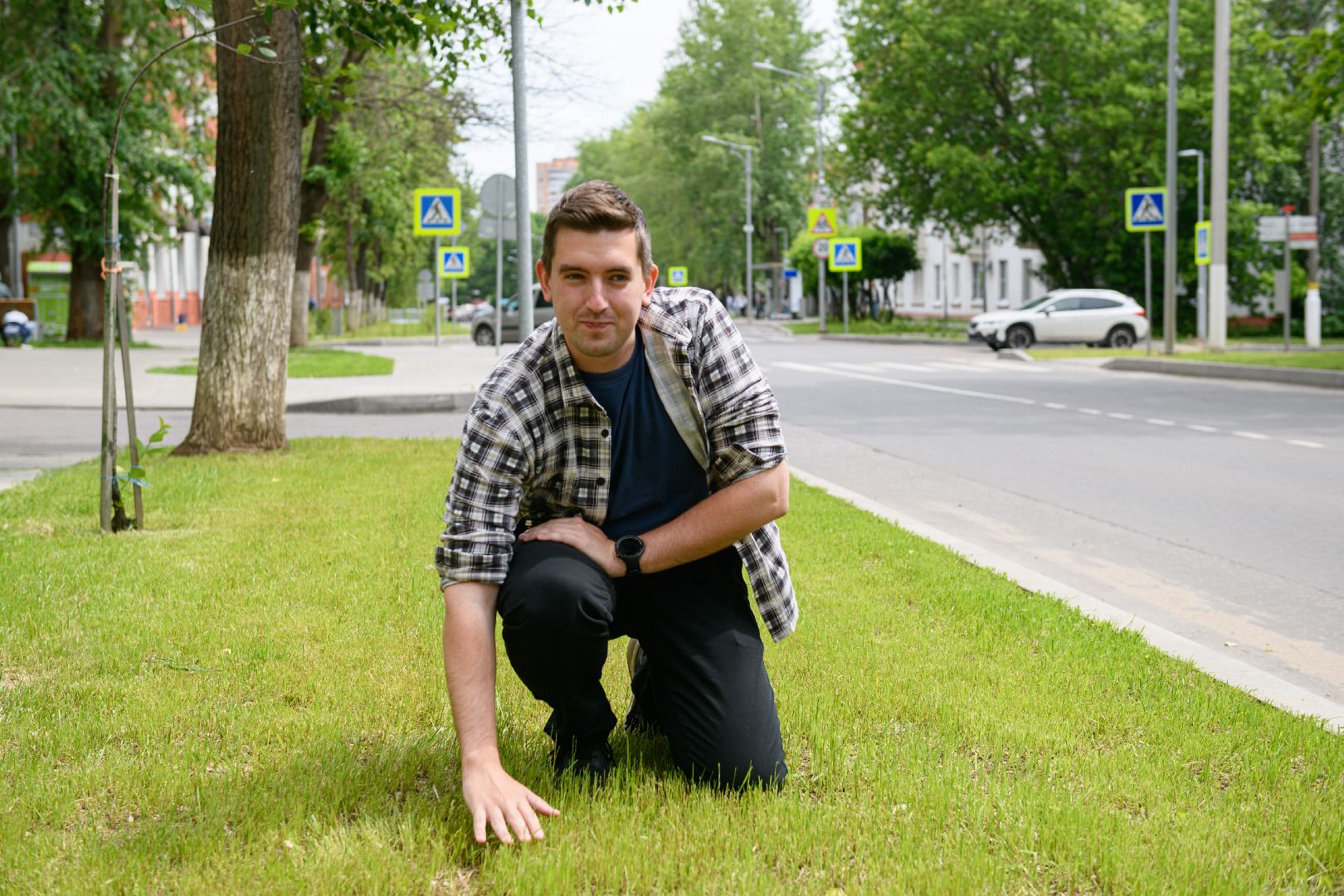 лыткарино, благоустрйоство, газон,