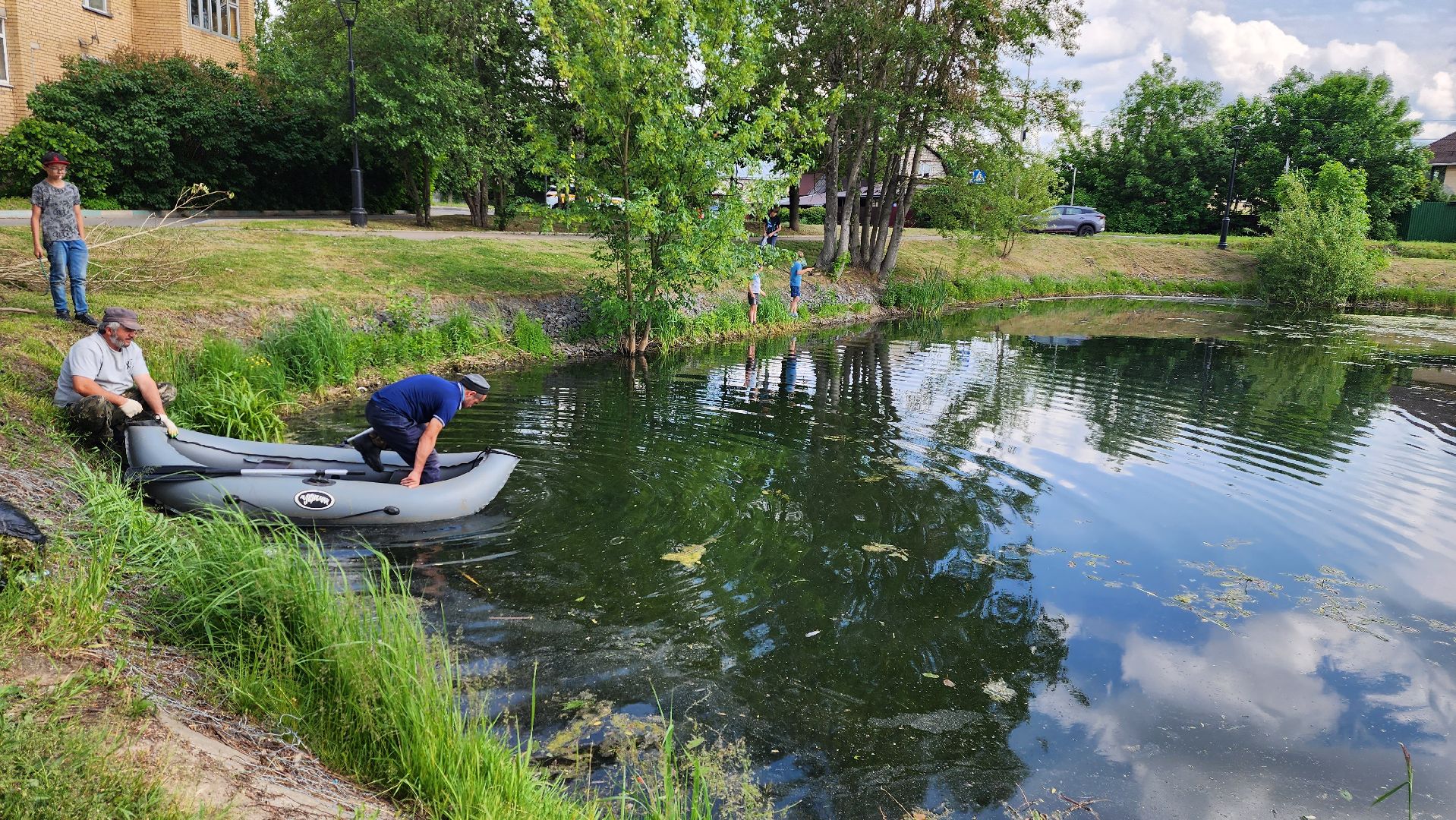 истра, благоустройство, очистка водоема,