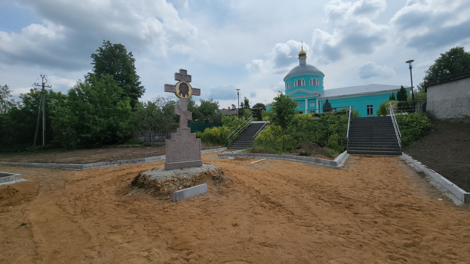 кашира, благоустройство, летний сад, бордюры, аллея, дорожки, тротуары,