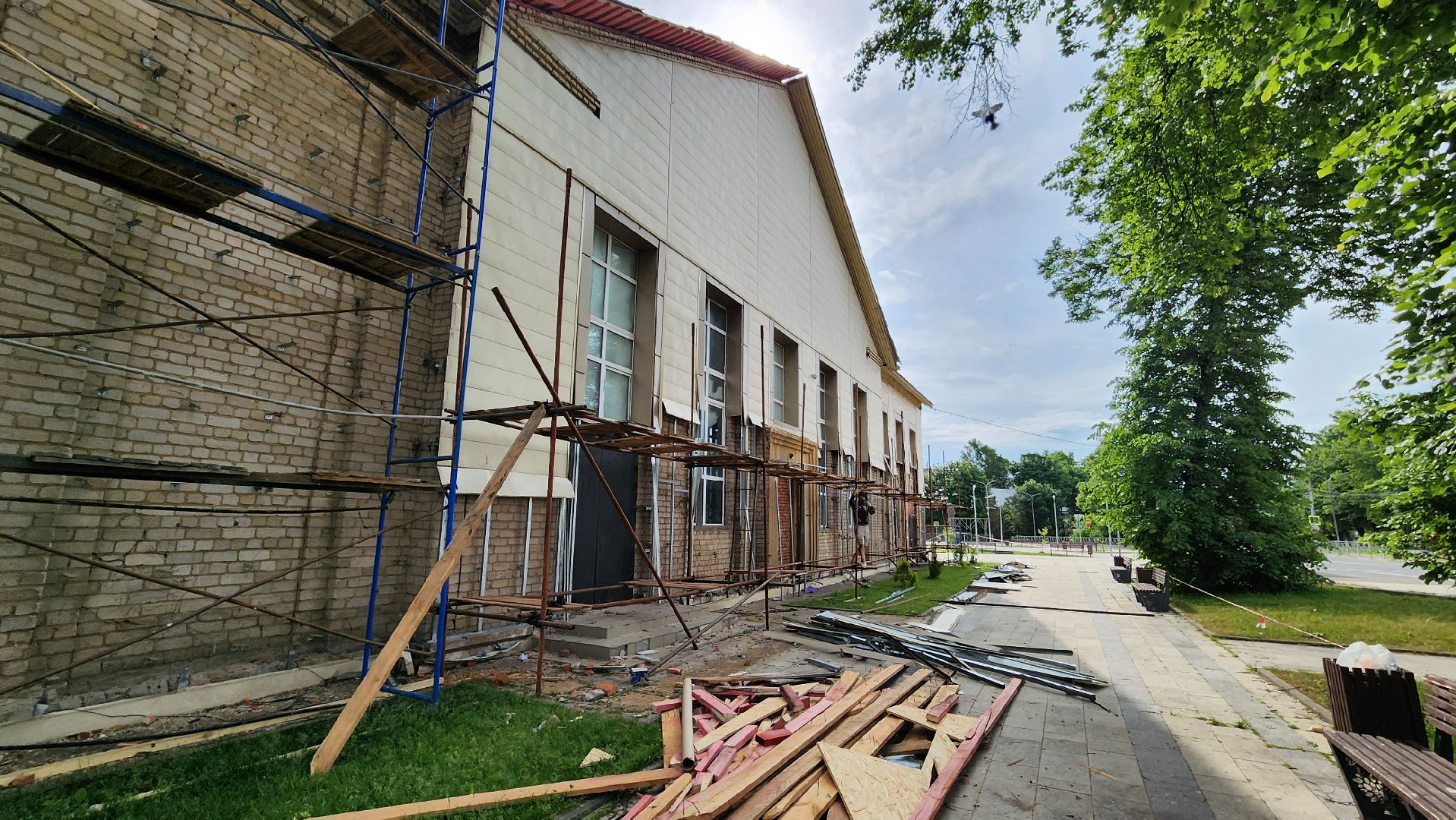 Руза, капитальный  ремонт, центр культуры и искусств рузы,