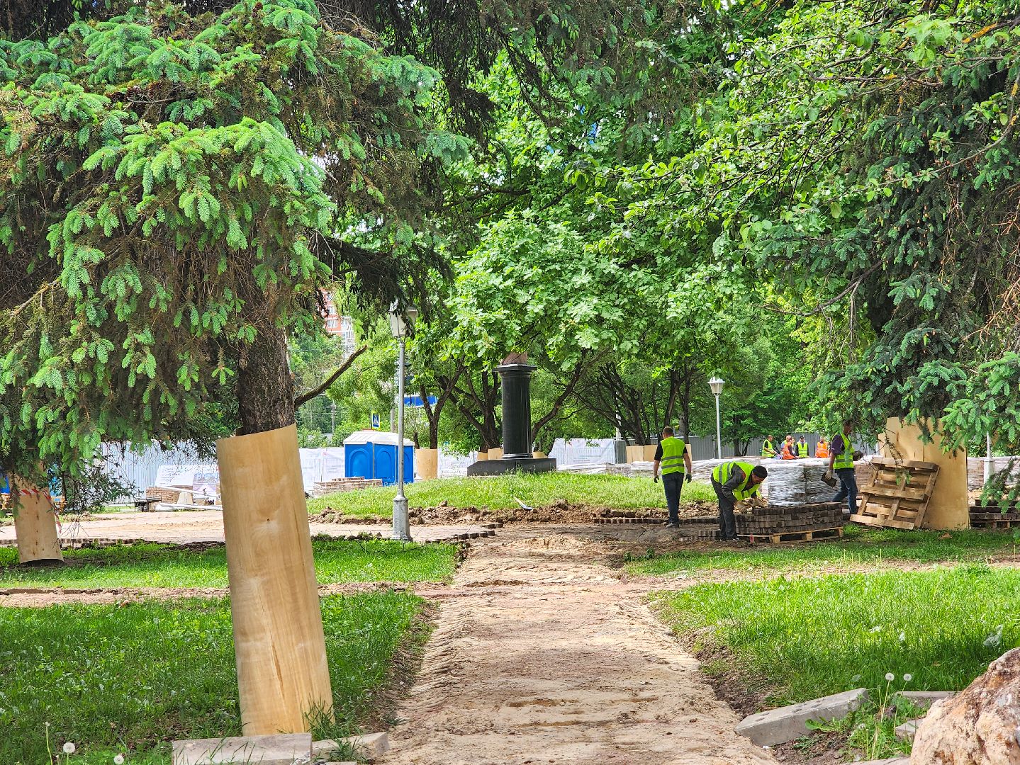 Подольск,Благоустройство, Сквер имени Пушкина,