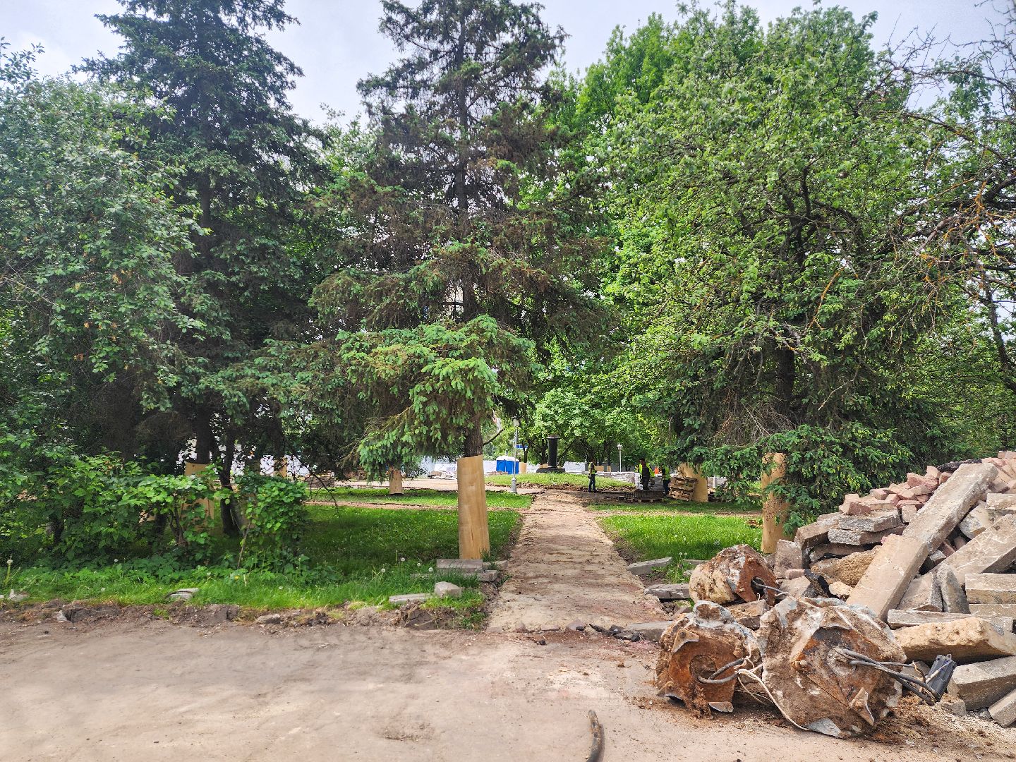 Подольск,Благоустройство, Сквер имени Пушкина,