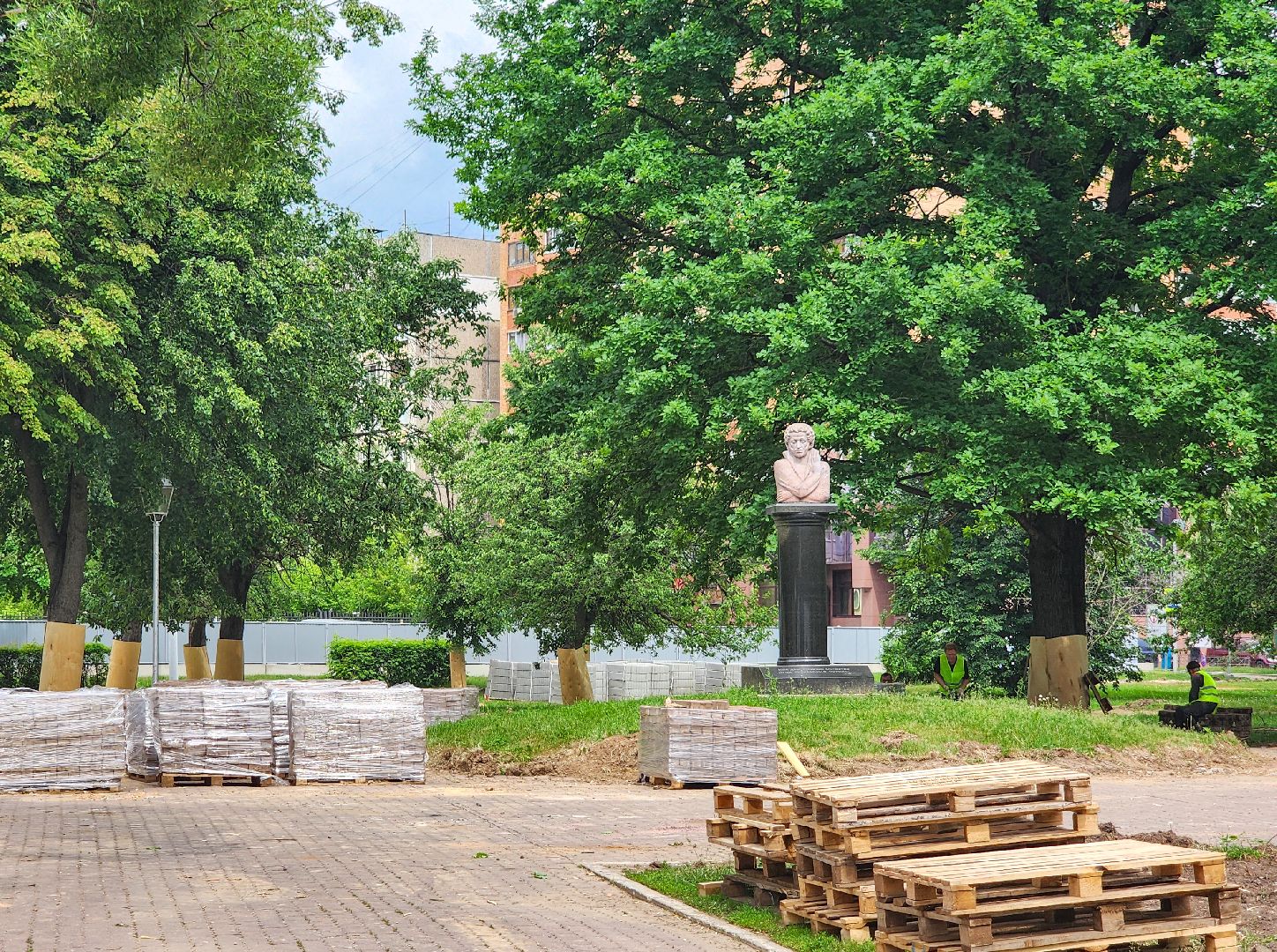 Подольск,Благоустройство, Сквер имени Пушкина,