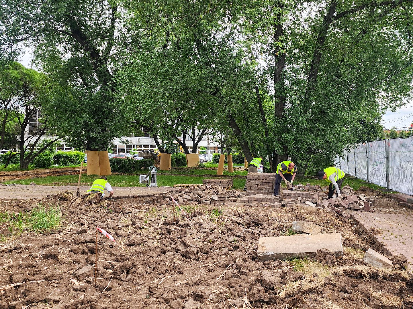 Подольск,Благоустройство, Сквер имени Пушкина,