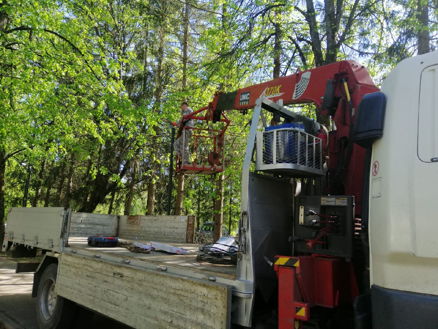 городской округ восход, аллея, уличное освещение, лампы, фонари,благоустройство,