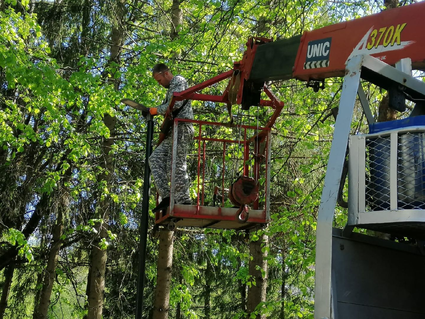 городской округ восход, аллея, уличное освещение, лампы, фонари,благоустройство,