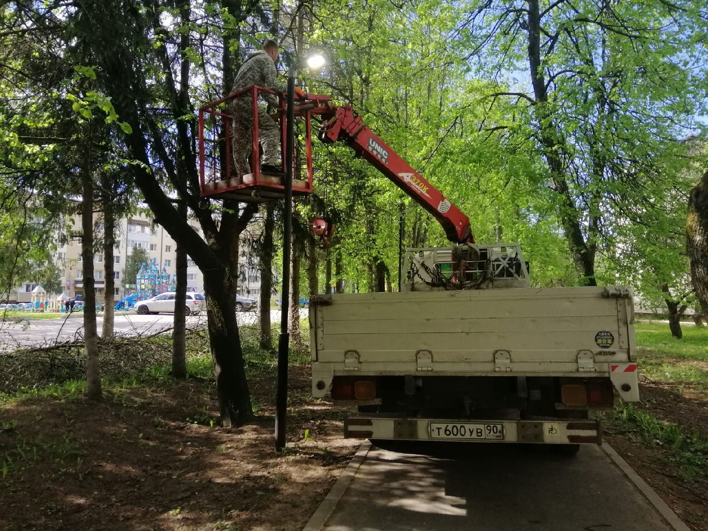 городской округ восход, аллея, уличное освещение, лампы, фонари,благоустройство,