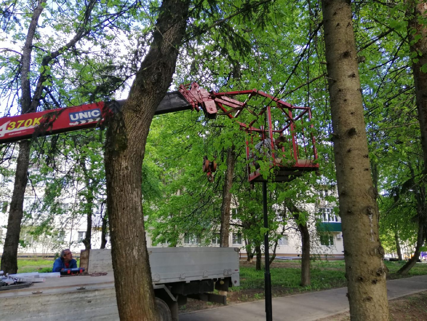 городской округ восход, аллея, уличное освещение, лампы, фонари,благоустройство,