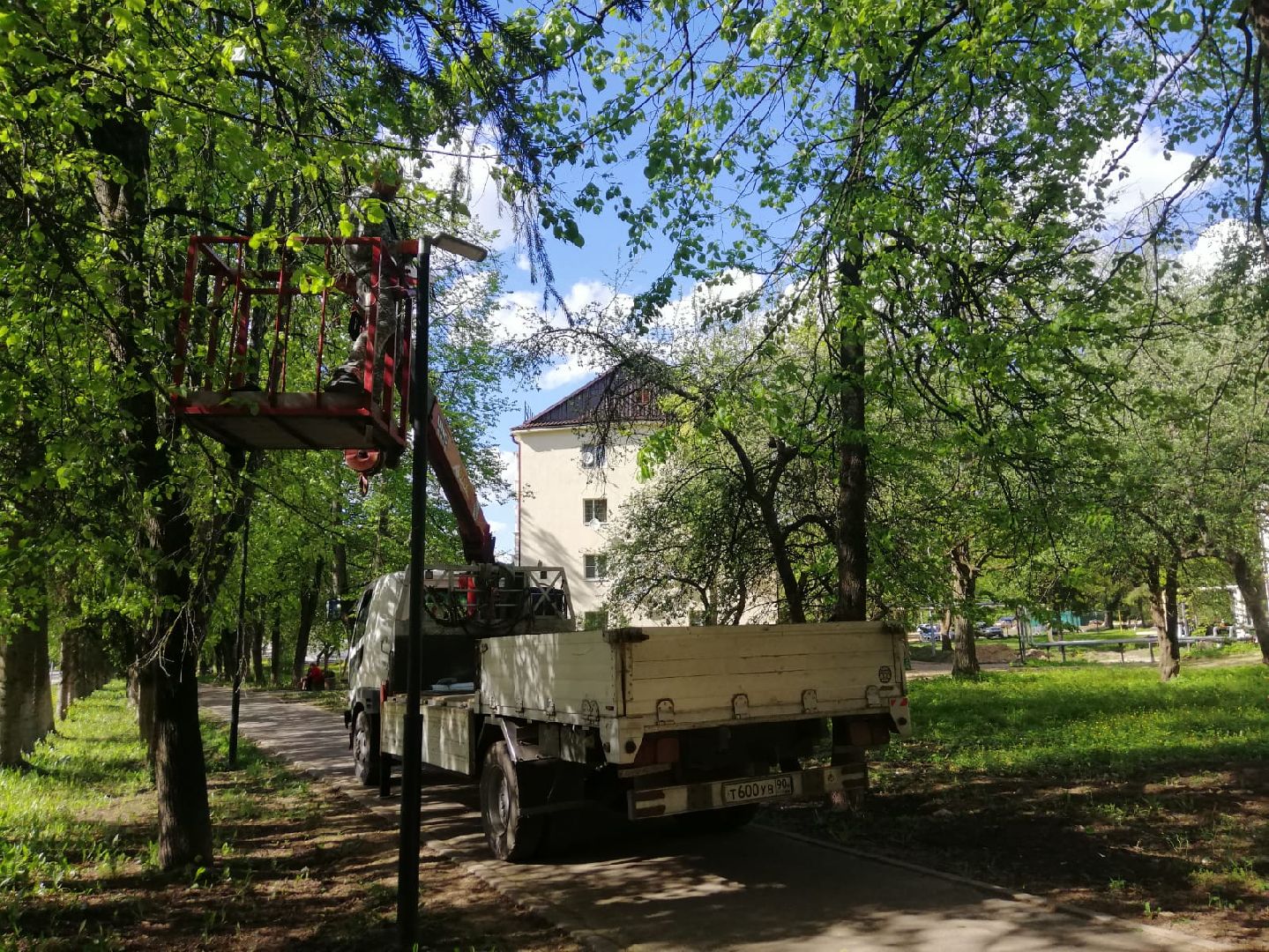 городской округ восход, аллея, уличное освещение, лампы, фонари,благоустройство,