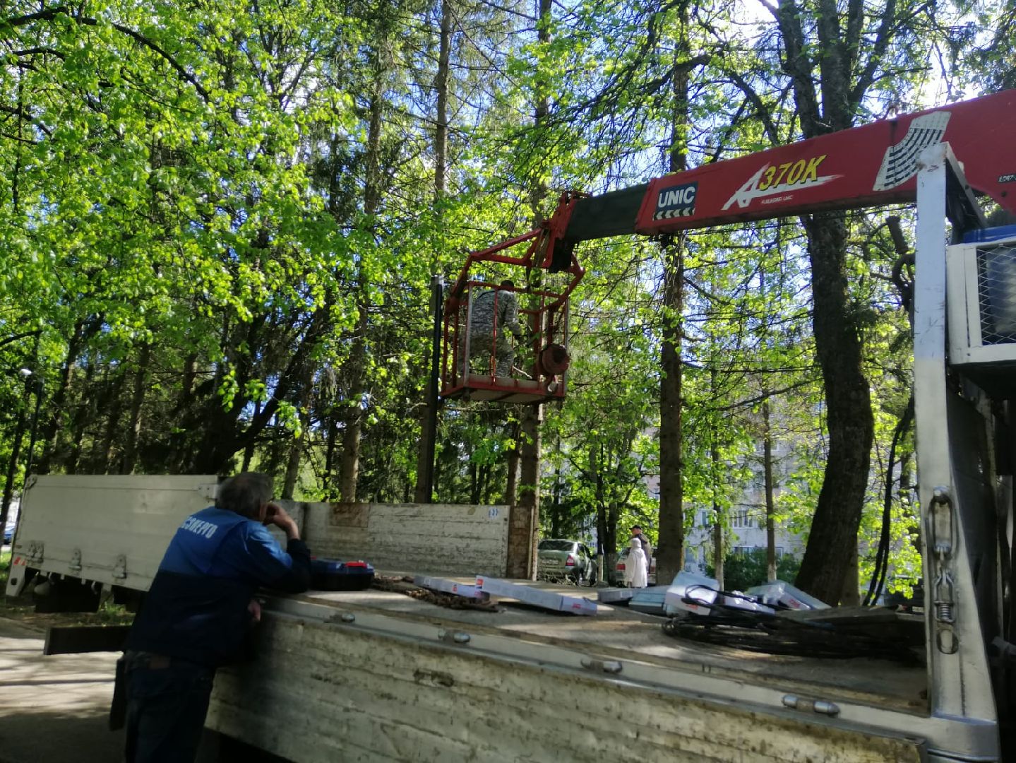 городской округ восход, аллея, уличное освещение, лампы, фонари,благоустройство,