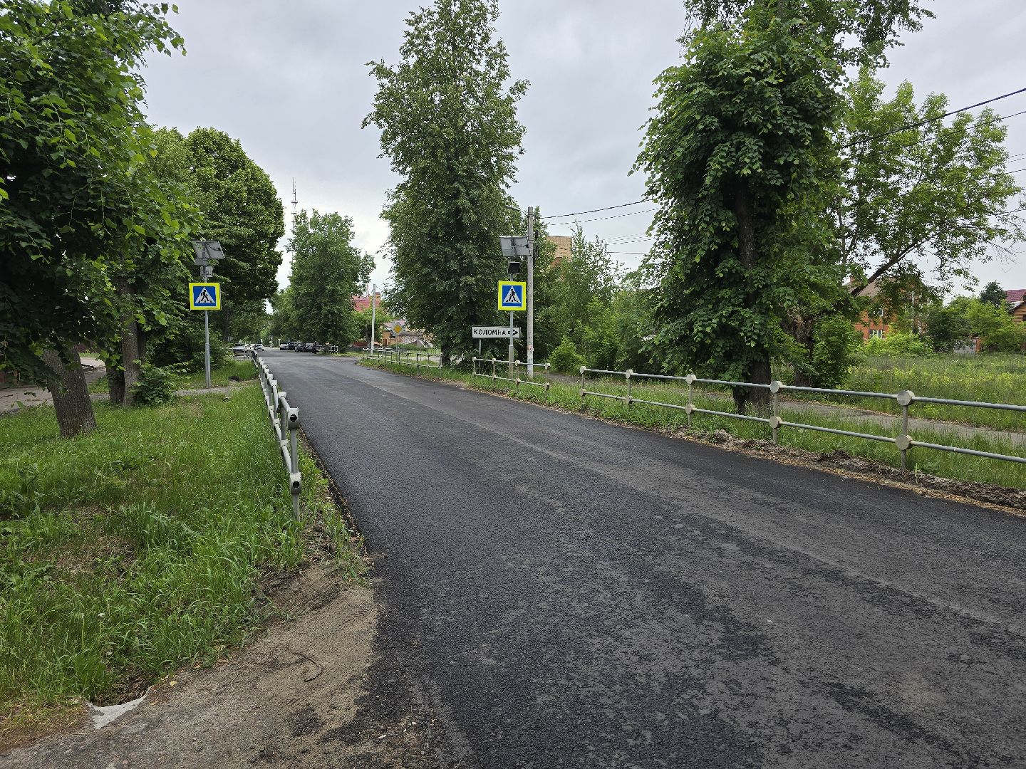 Коломна, Озеры, дорожный ремонт, новый асфальт,