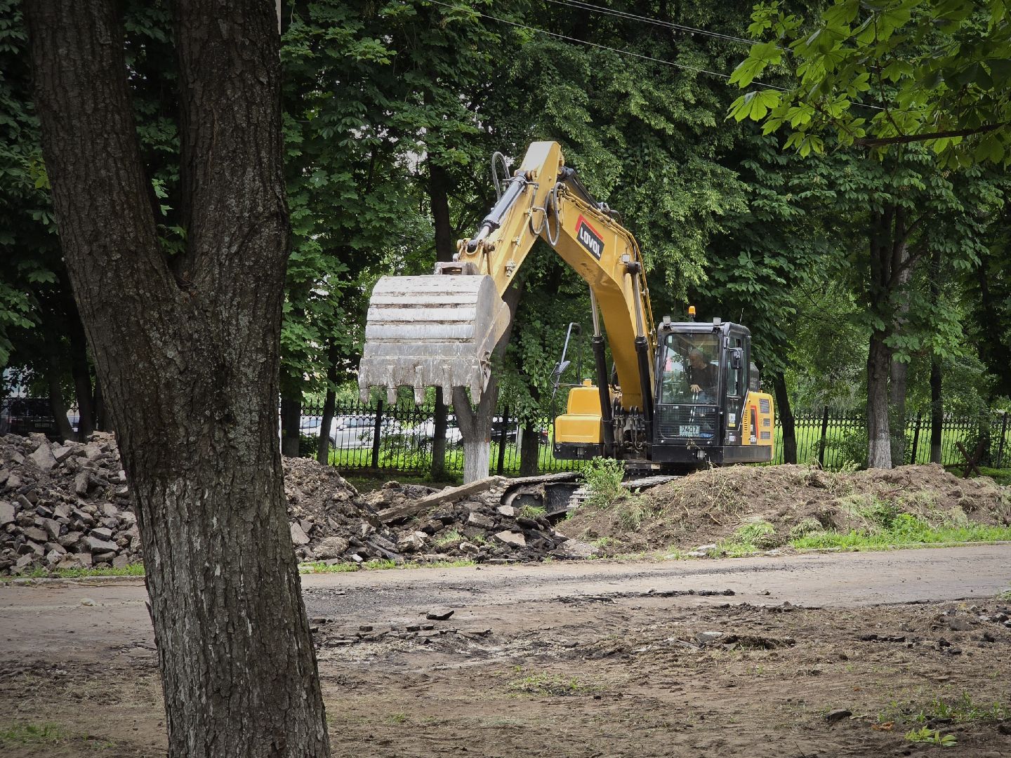 Коломна, благоустройство, аллея, зона отдыха,