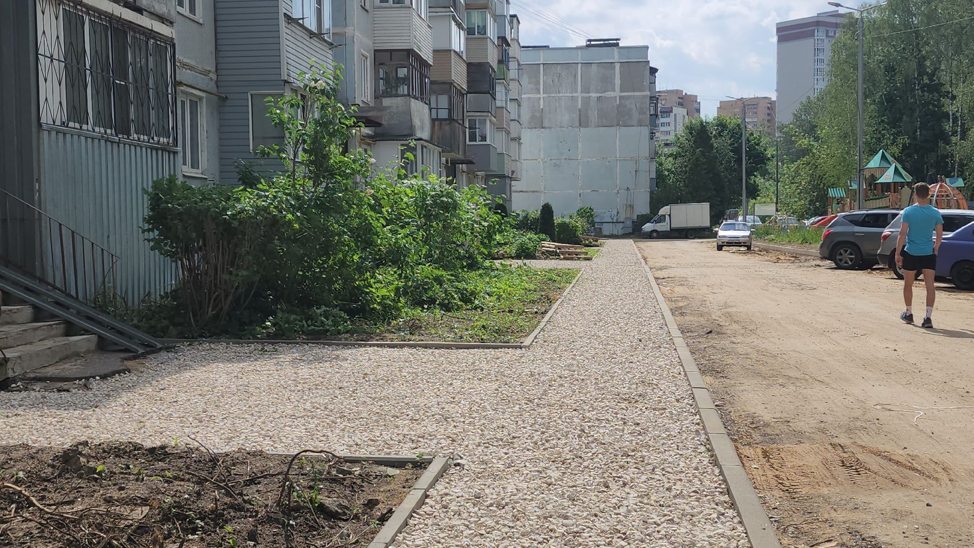 ивантеевка, вертикалки, дворовая территория, благоустройсво, комплексное благоустройство,парковки, тротуары, контейнерная площадка,