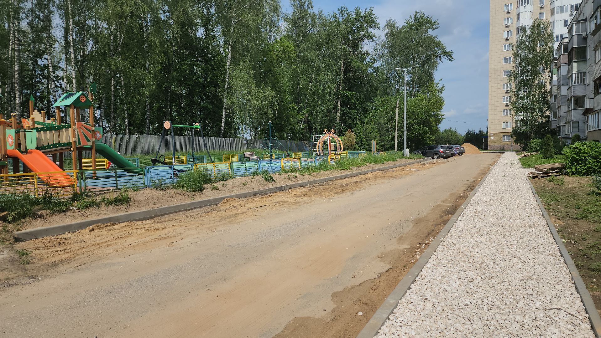 ивантеевка, вертикалки, дворовая территория, благоустройсво, комплексное благоустройство,парковки, тротуары, контейнерная площадка,