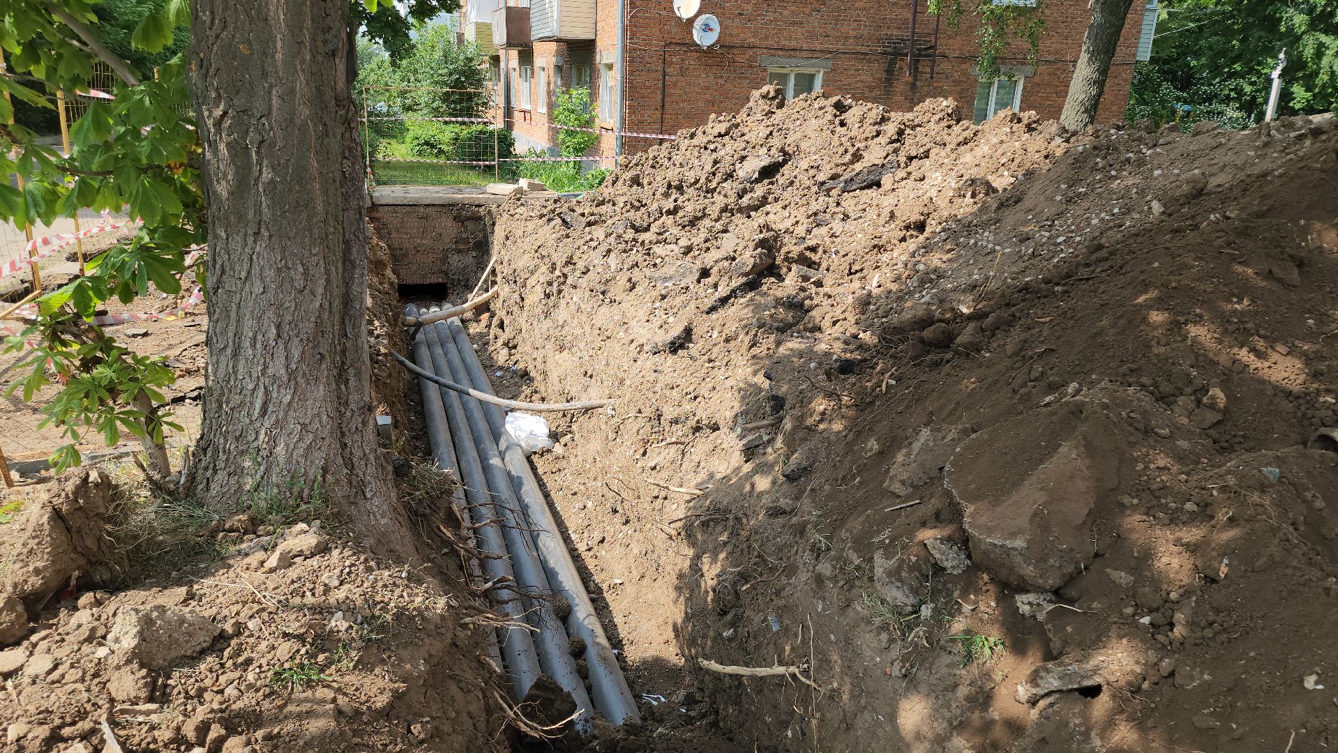 кашира, теплоснабжение, горячая вода, капитальный ремонт, замена труб, демонтаж,