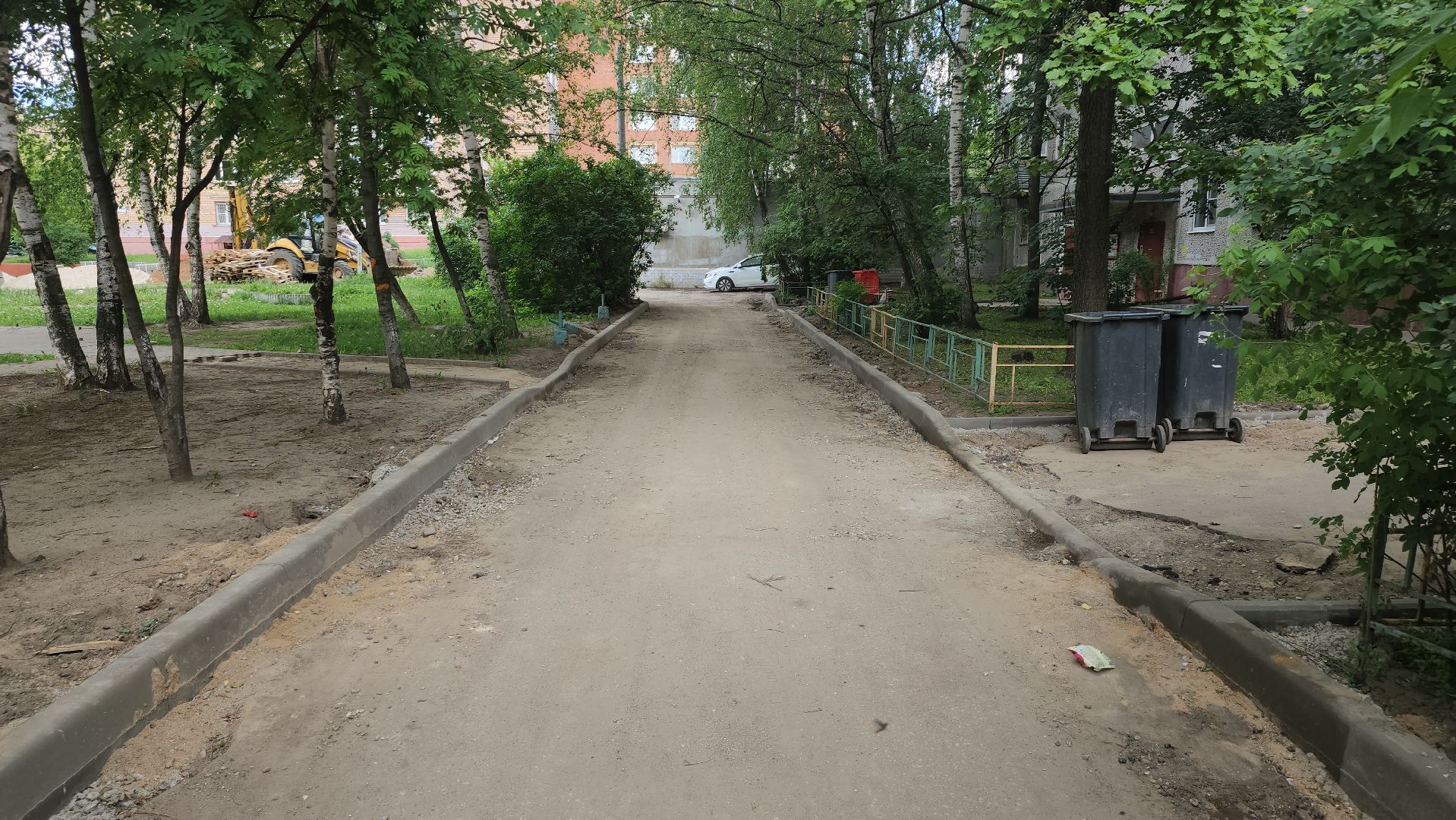 благоустройство двора, щёлково, ремонт двора,