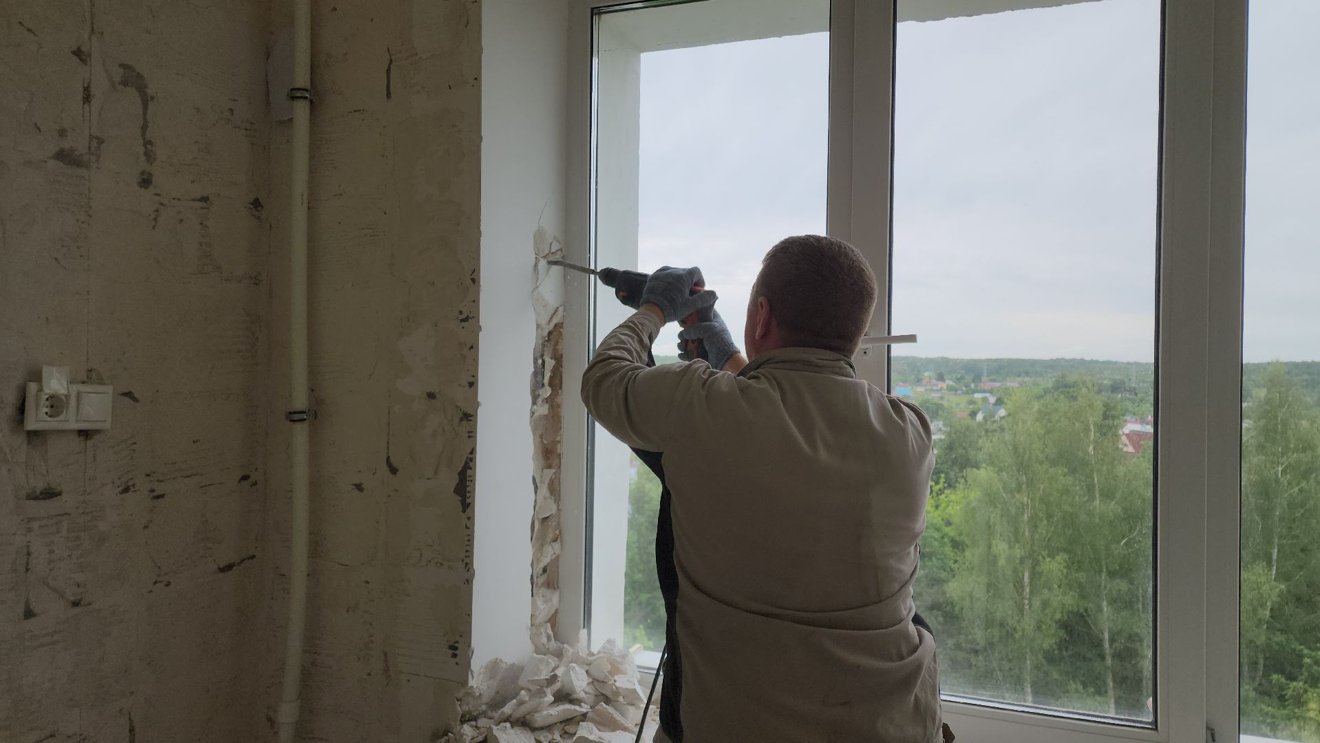 кашира, каширская больница, капитальный ремонт, гинекология, демонтаж, укладка плитки,