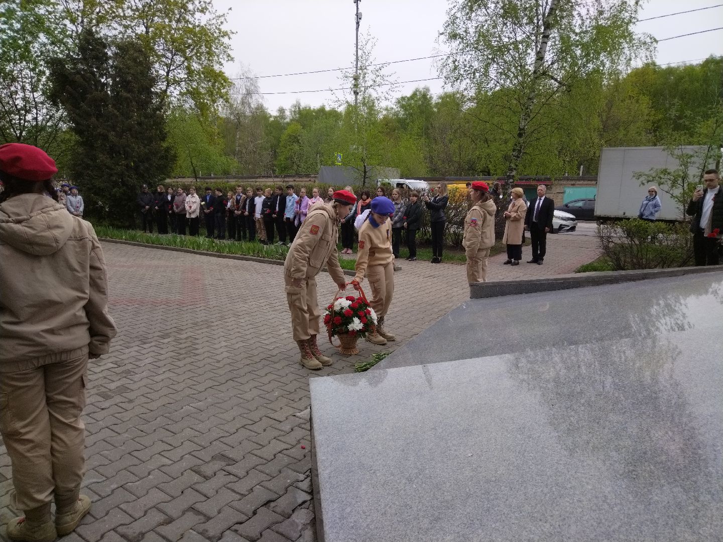 Мытищи, ВОВ, ветераны, возложение цветов, памятная стела