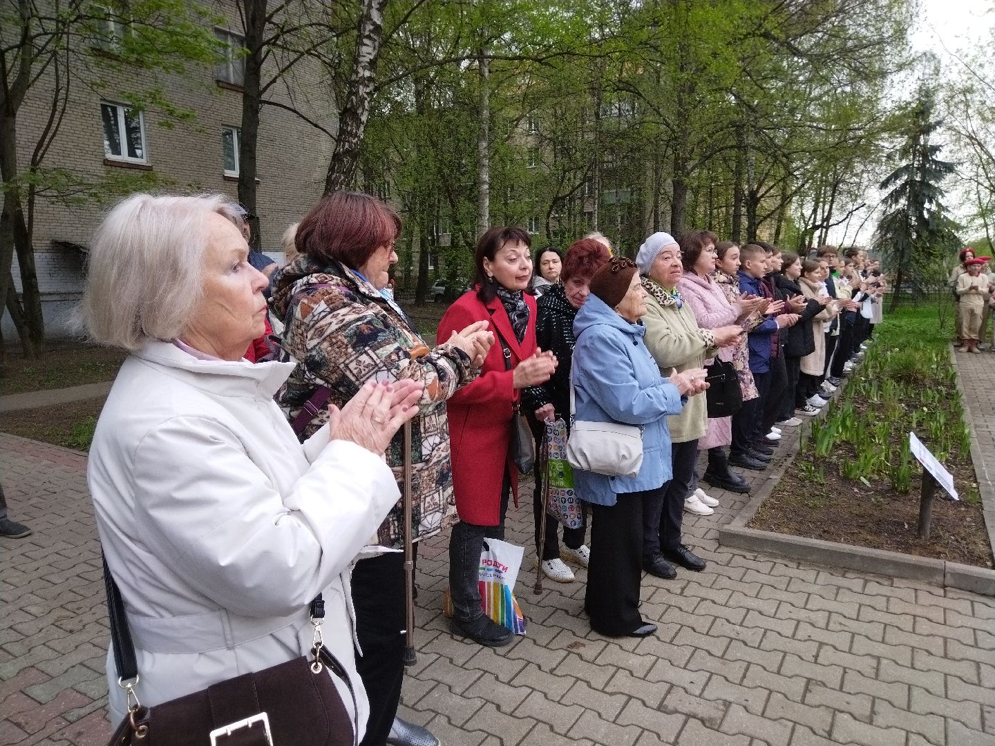 Мытищи, ВОВ, ветераны, возложение цветов, памятная стела