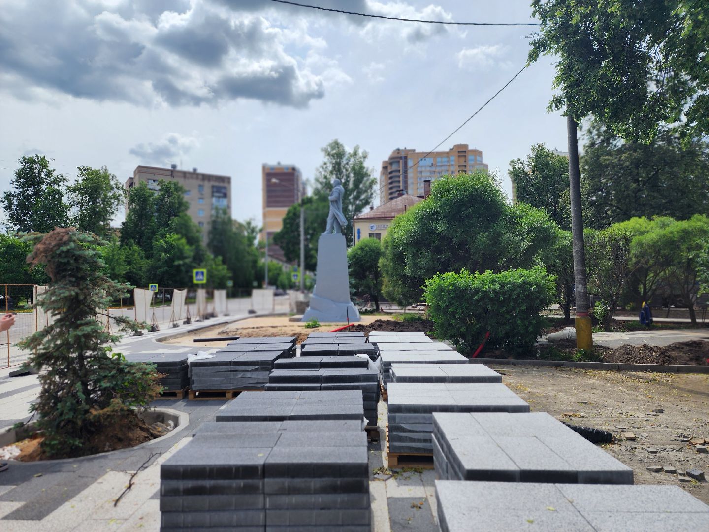 королёв, благоустройство , сквер у проходной ркк энергия,