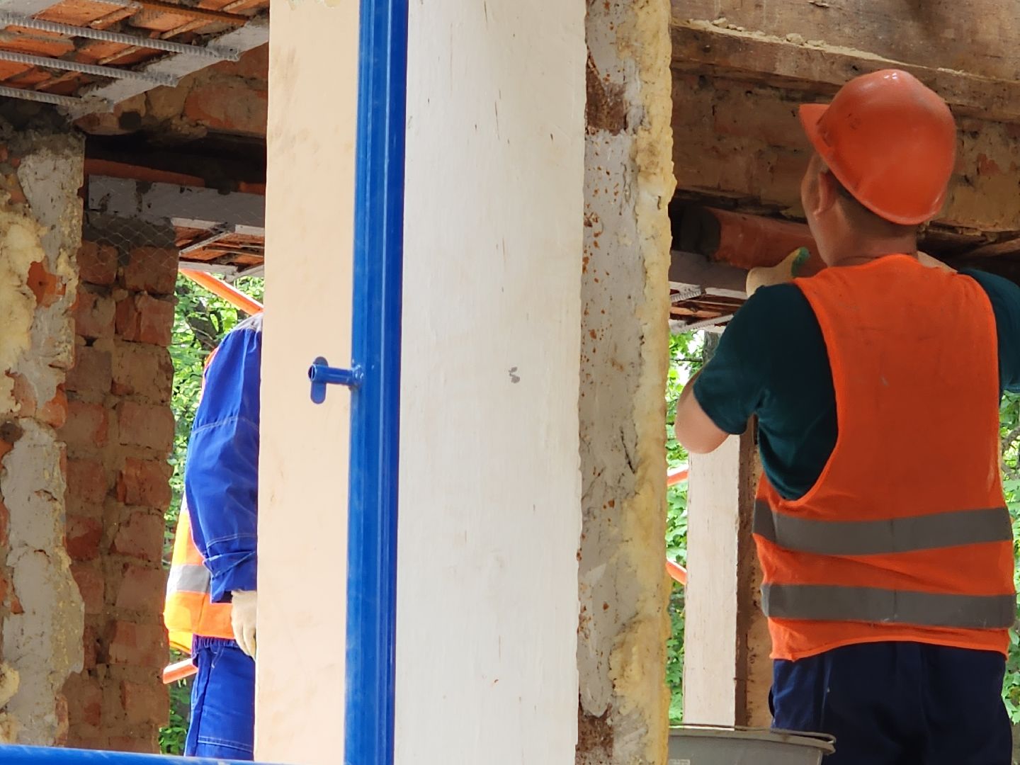 чехов, улица монтажная 8, детский сад, дошкольное отделение, гимназия 2, капитальный ремонт, реконструкция, капремонт, обновление, фасадные работы, наружная отделка, монтаж перемычек, оконные проемы, ремонт кровли, обновление инженерных сетей, госпрограмма московской области,