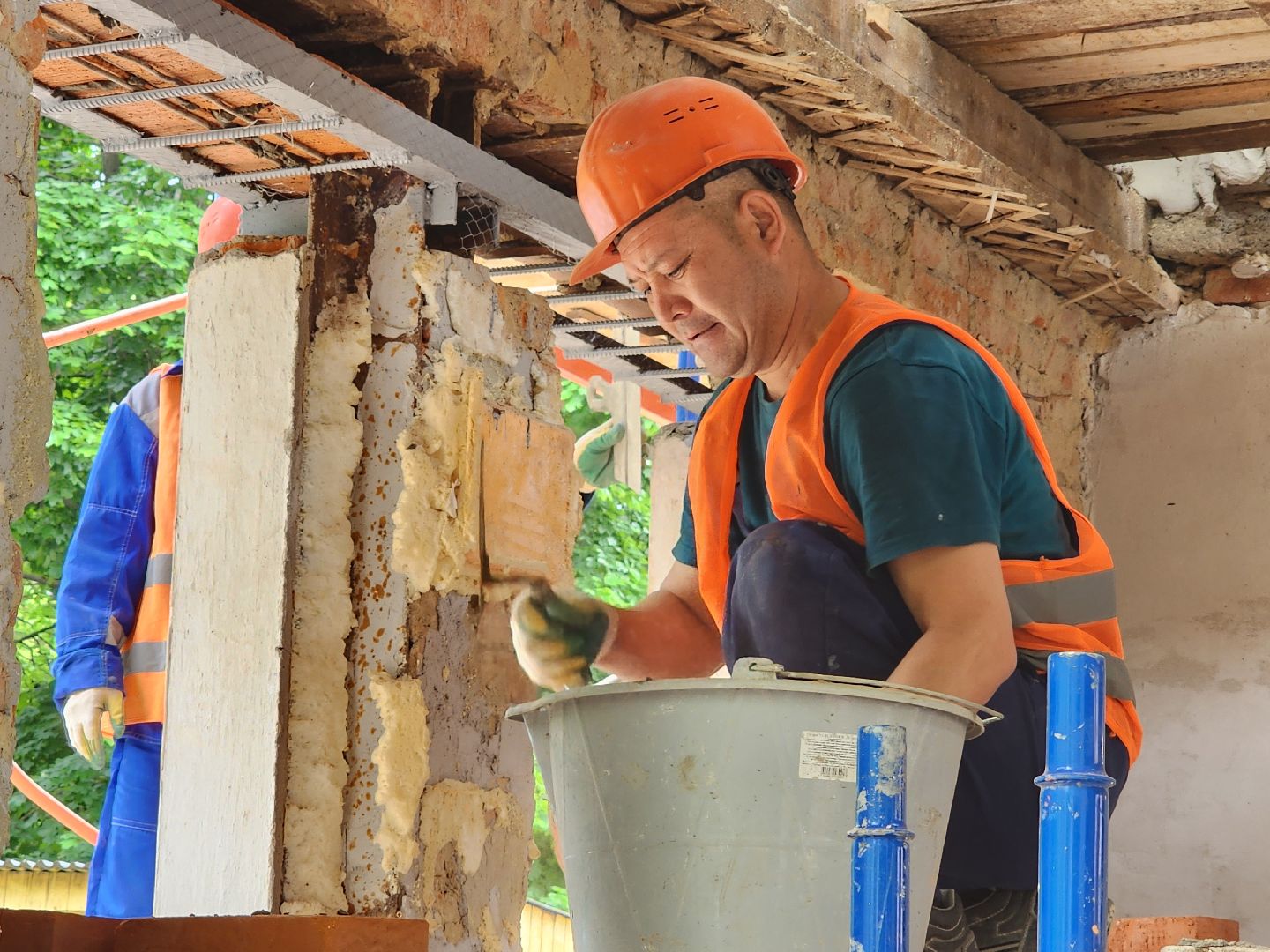 чехов, улица монтажная 8, детский сад, дошкольное отделение, гимназия 2, капитальный ремонт, реконструкция, капремонт, обновление, фасадные работы, наружная отделка, монтаж перемычек, оконные проемы, ремонт кровли, обновление инженерных сетей, госпрограмма московской области,