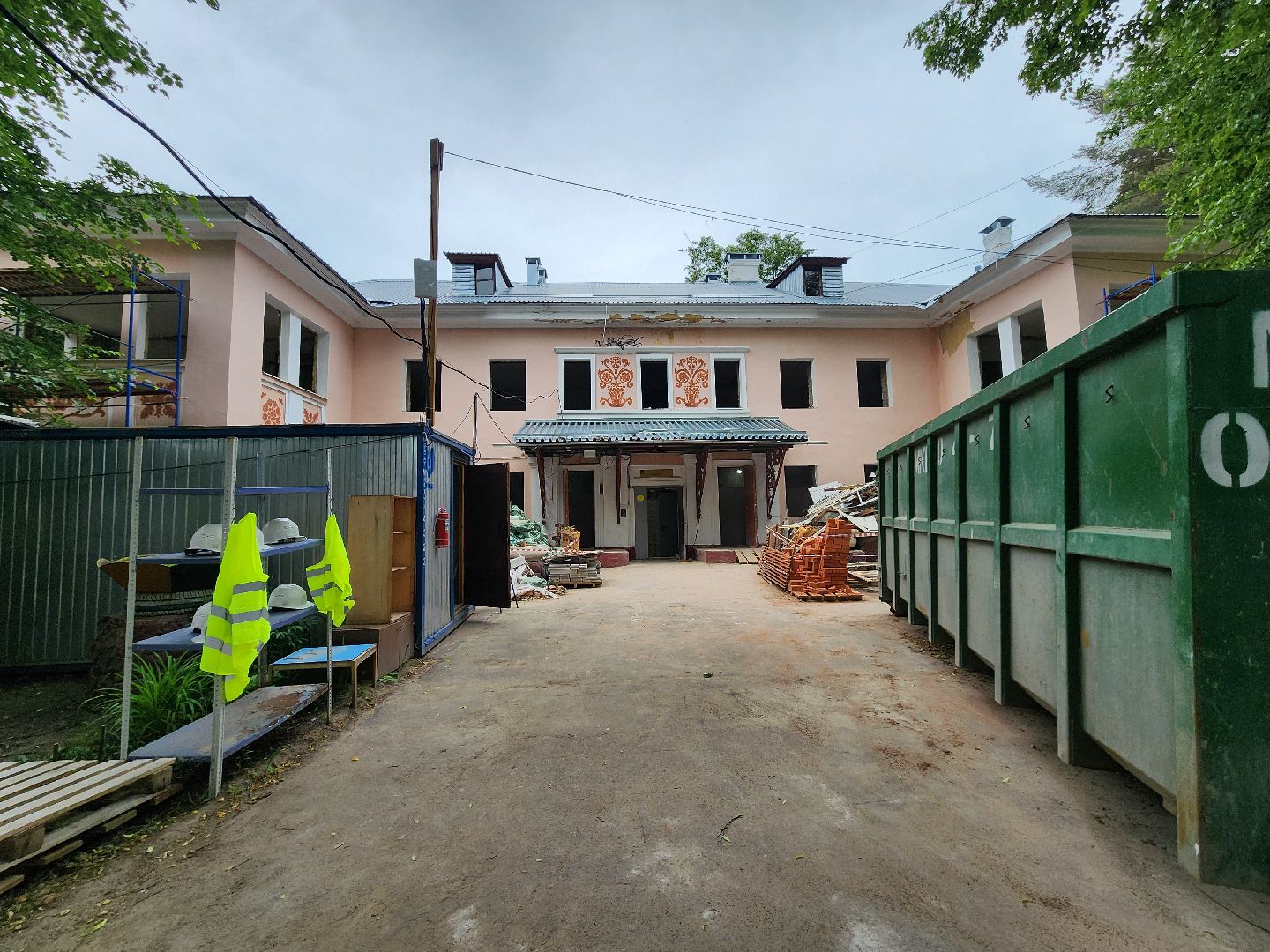 чехов, улица монтажная 8, детский сад, дошкольное отделение, гимназия 2, капитальный ремонт, реконструкция, капремонт, обновление, фасадные работы, наружная отделка, монтаж перемычек, оконные проемы, ремонт кровли, обновление инженерных сетей, госпрограмма московской области,