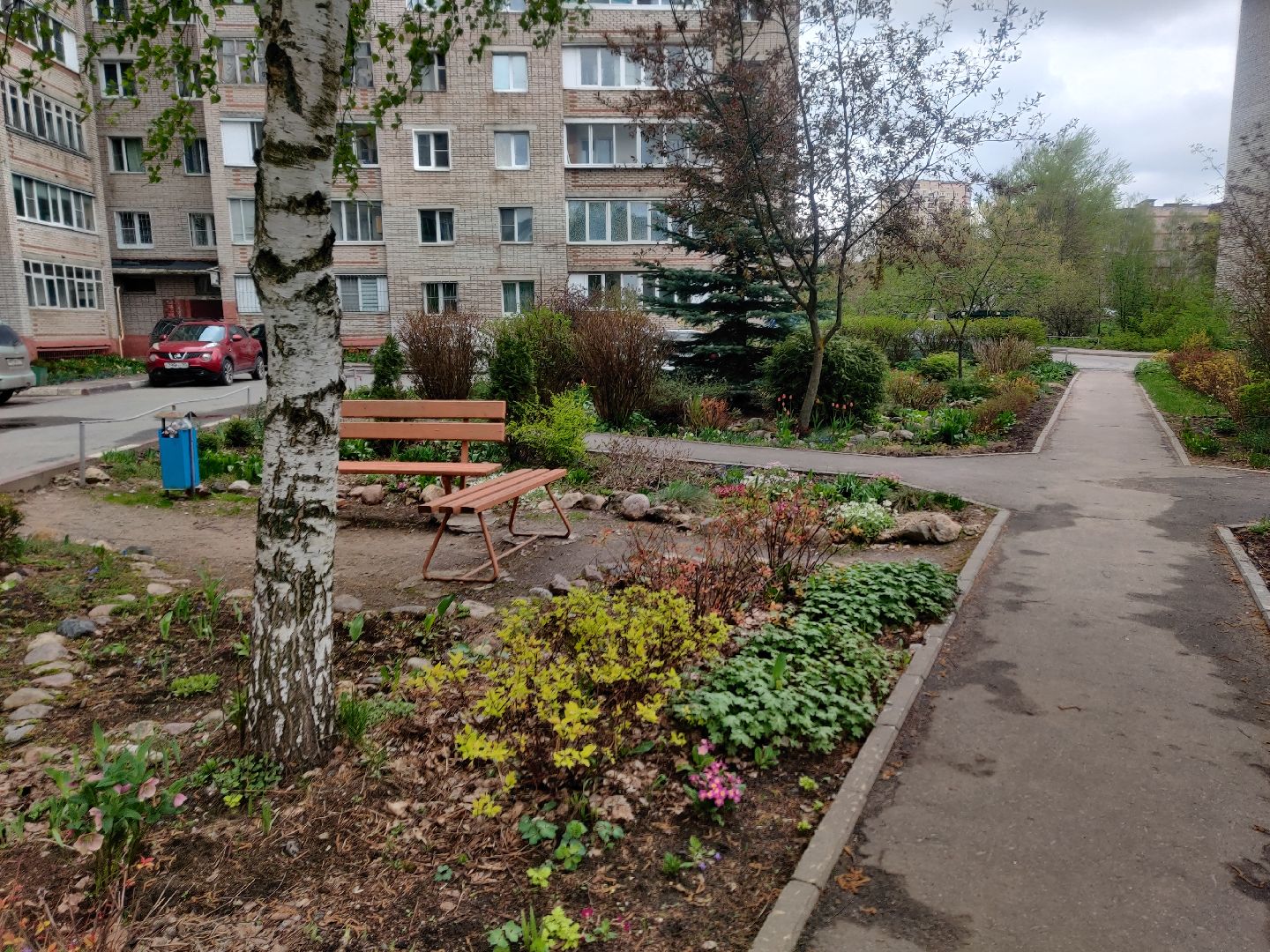 Красноармейск, Пушкинский, сквер, энтузиасты, тюльпаны