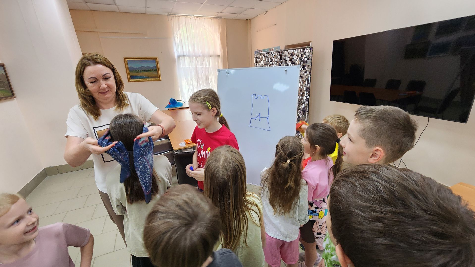 протвино, детская досуговая площадка в библиотеке, библиотека, летние каникулы,