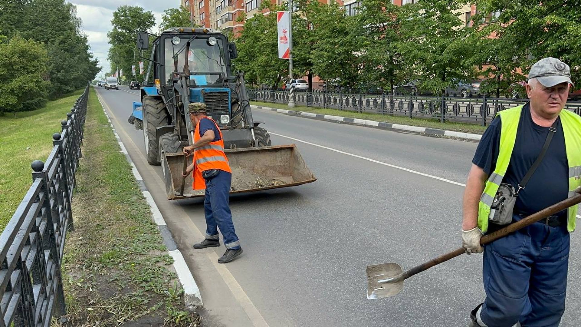 уборка улиц, домодедово,