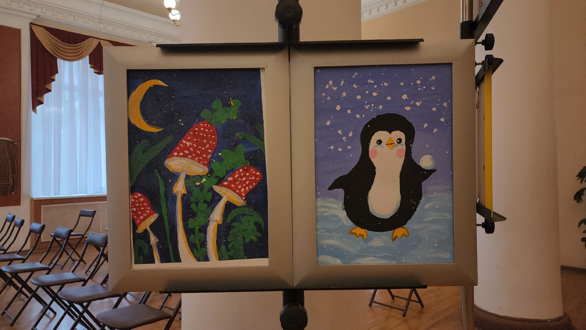 вертикалки, пушкино, детские рисунки, экспозиция, дети с овз, картины, благотворительная выставка,общественная организация,