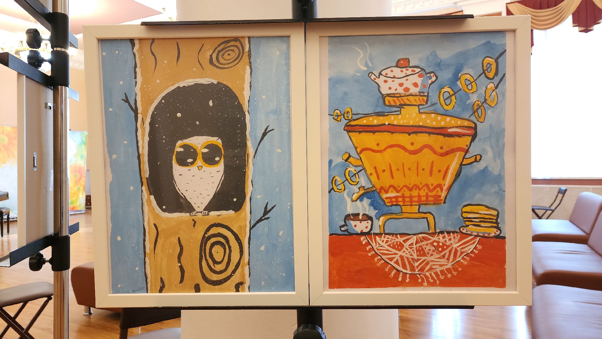 вертикалки, пушкино, детские рисунки, экспозиция, дети с овз, картины, благотворительная выставка,общественная организация,