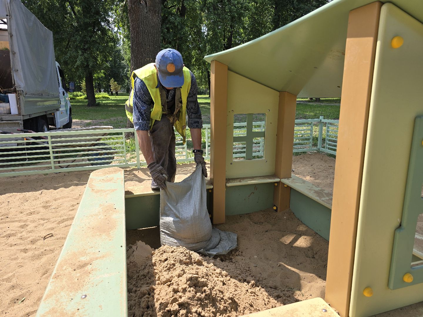 Коломна, детская площадка, песочница,