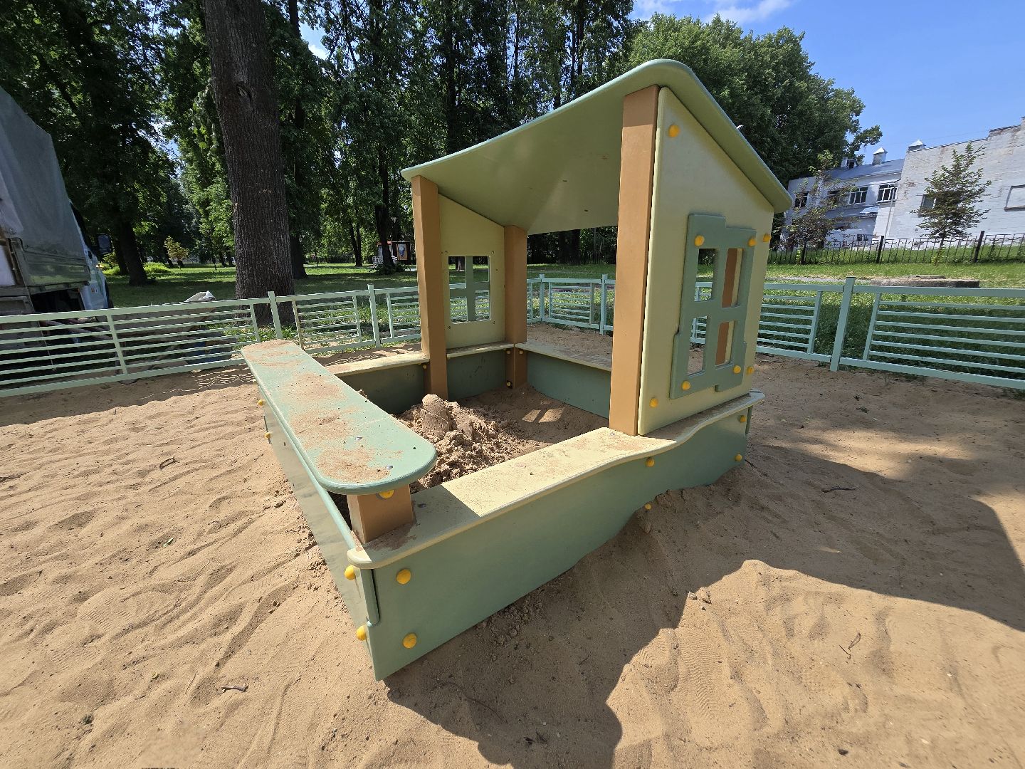 Коломна, детская площадка, песочница,