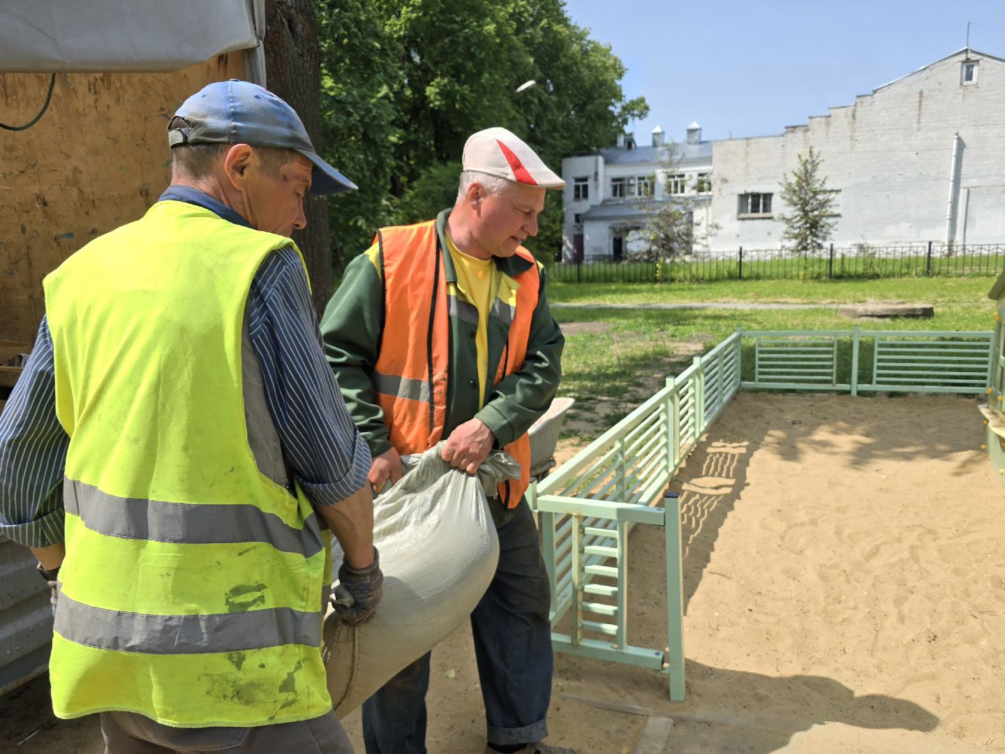 Коломна, детская площадка, песочница,