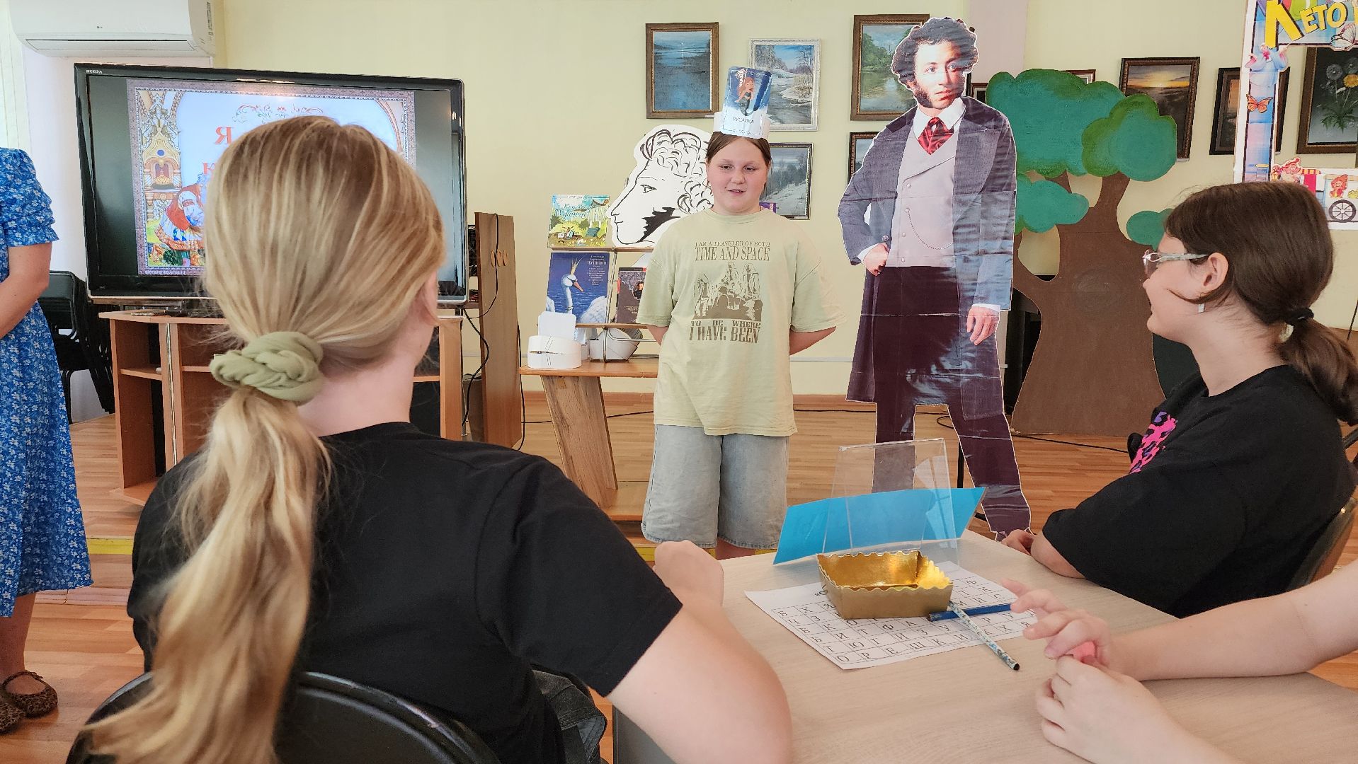 кашира, библиотека, викторина, интеллектуальная игра, пушкин, сказки, школа,