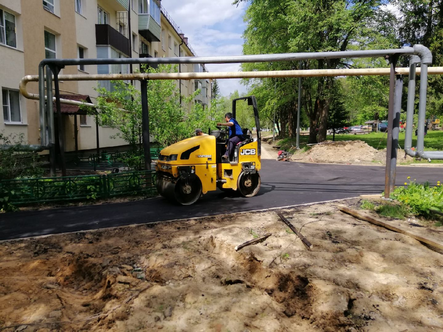 городской округ восход, благоустройство, асфальт, асфальтирование дворов,