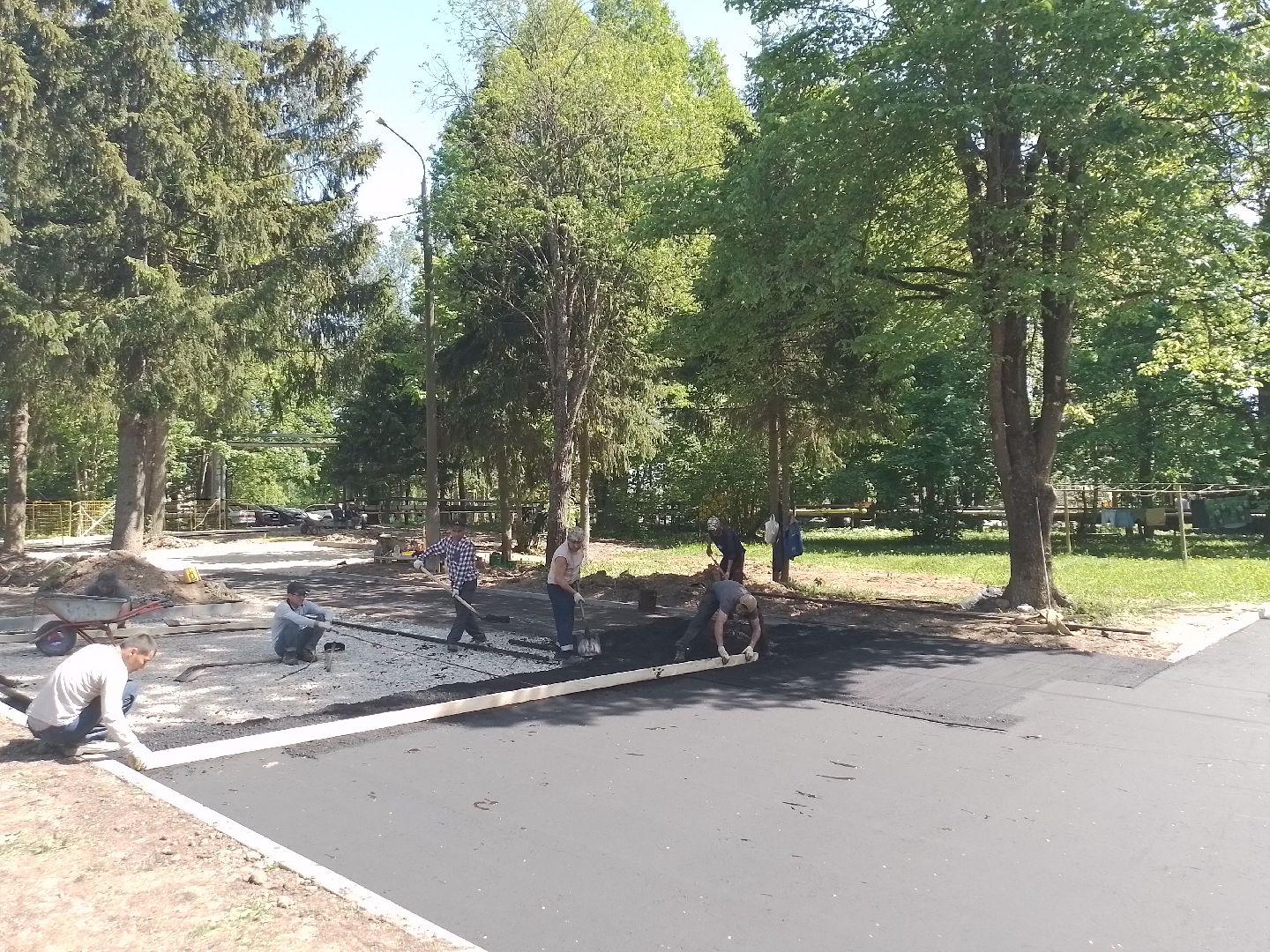 городской округ восход, благоустройство, асфальт, асфальтирование дворов,